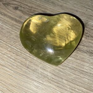 Puffy Crystal Citrine Hearts
